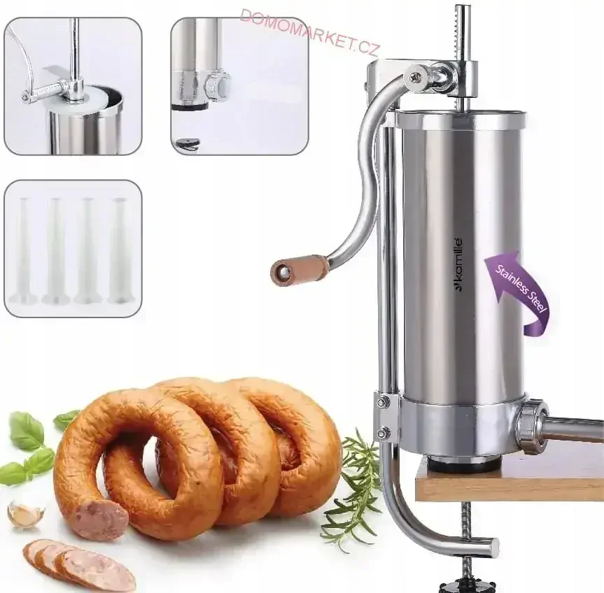 Plnička klobás 3 kg KAMILLE KM-6509 vertikální