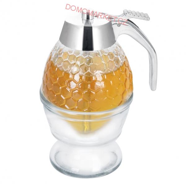 Dávkovač medu 250 ml s miskou ORION