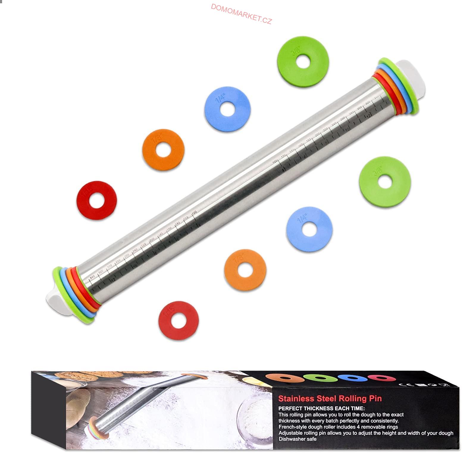 Váleček na těsto 35 cm s nastavitelnou tloušťkou válení