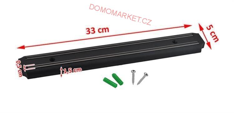 Magnetická lišta na nože 33 cm RUHHY