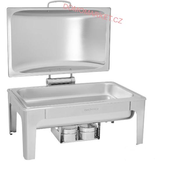 TECHNICA Silver Line 510026 Chafing s odklápěcím víkem 9l GN 1/1