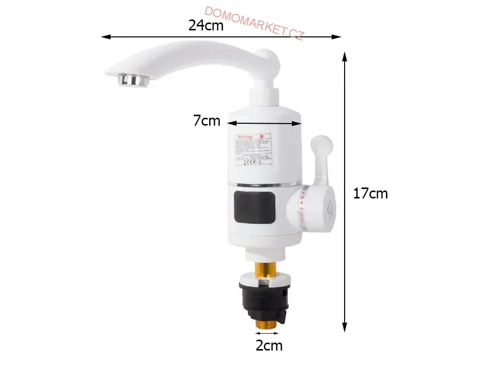 Stels RX-010 umyvadlová baterie s elektrickým ohřevem vody a LCD displejem
