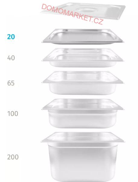 TECHNICA Cold Line 210034 Gastronádoba nerezová GN 2/3 20 mm