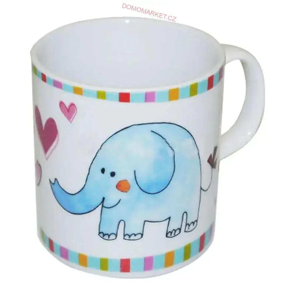Matell Dětská jídelní souprava SLON porcelán 3-dílná