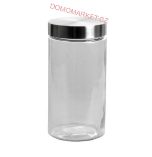 M.A.T. Dóza skleněná 2,1l s nerezovým víkem