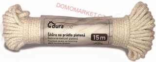DURAline Šňůra na prádlo 15m ECO 100% bavlna