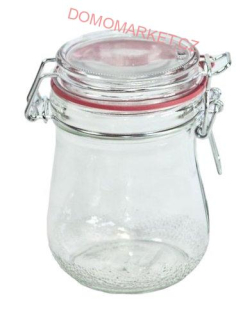 Dóza patentní 0,5l skleněná