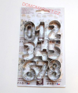 Felcman 560 Vykrajovačky sada číslic 0-8, 3,8cm