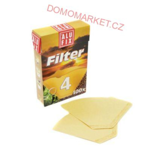 ALUFIX Kávové filtry 100 ks, velikost 4
