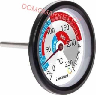 BROWIN Teploměr do udírny a grilu 0-250°C