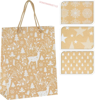 Excellent Taška dárková M 23 x 18 cm VÁNOČNÍ