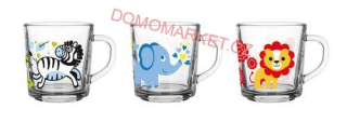 Glasmark Hrnek dětský ZOO 220 ml 3 ks