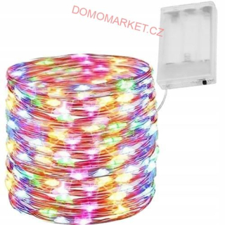 Světelný řetěz 100 LED 9 m - vícebarevný