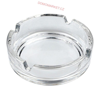 Plastimex Popelník skleněný čirý 10,5 cm