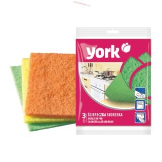 YORK Utěrka hrubá 14 x 13 x 0,5 cm 3 ks