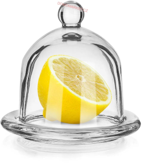 Banquet Dóza na citron LIMON 9,5 cm skleněná 