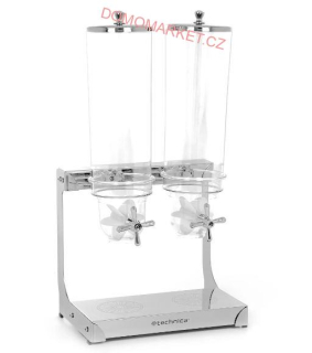 Dávkovač na cereálie dvojitý 2 x 3 l | TECHNICA Silver Line 510036