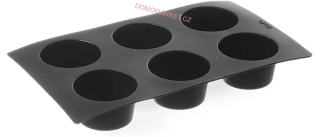 Silikonová forma na 6 muffinů 69x40 mm | HENDI 677209