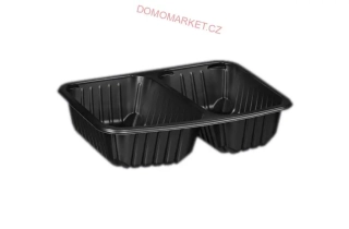 Dvoukomorová zatavovací miska 700 + 600 ml 320 ks | TECHNICA PP-2D-9500RC
