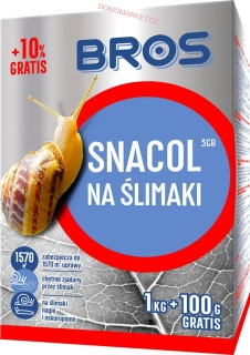 Prostředek proti slimákům BROS 1 kg + 100 g GRATIS
